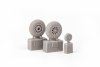 Eduard 672366 P-51D wheels diamond tread EDUARD 1/72